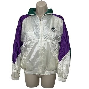 Vintage Winbeldom windbreaker warm up jacket full zip color block size small